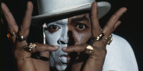 West Indian actor Geoffrey Holder plays the mysterious Baron Samedi in the James Bond film 'Live and Let Die', directed by Guy Hamilton, 1973. (Photo by Terry O'Neill/Hulton Archive/Getty Images)
